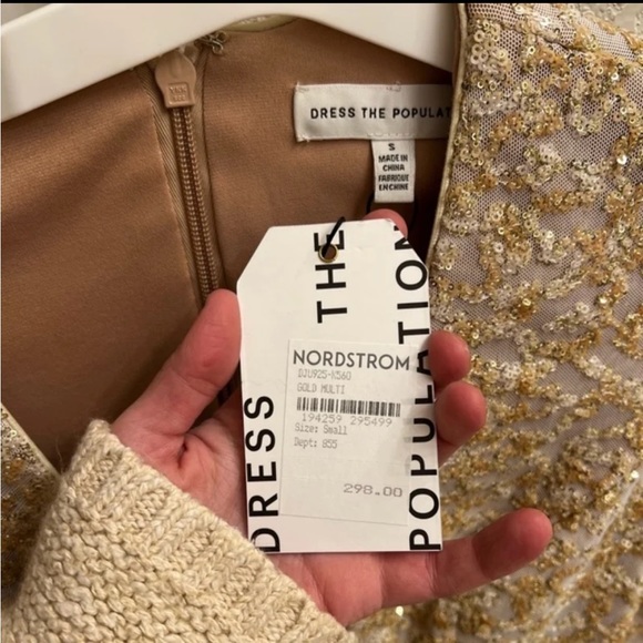 Dress The Poplulation Sequin Beaded Peyton Jumpsuit - Picture 8 of 11